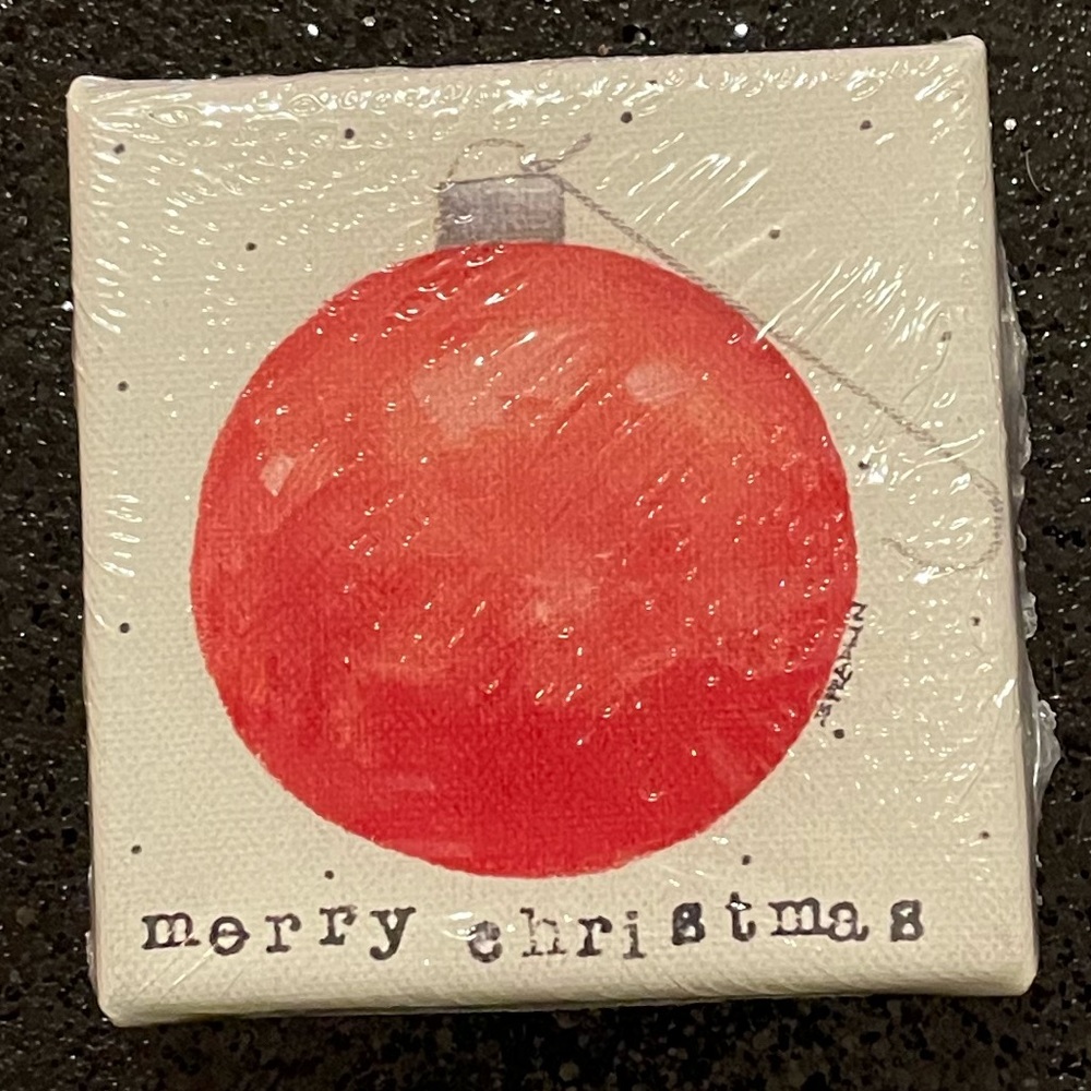 Merry Christmas canvas, small